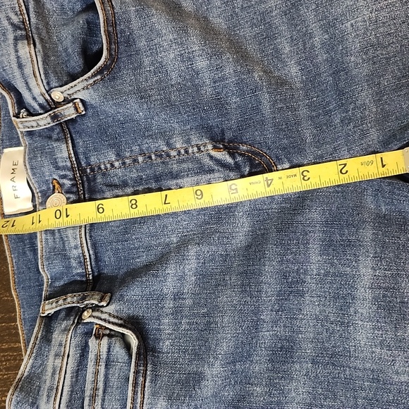 Frame Le High Straight Long Raw Edge Jeans - Picture 3 of 10